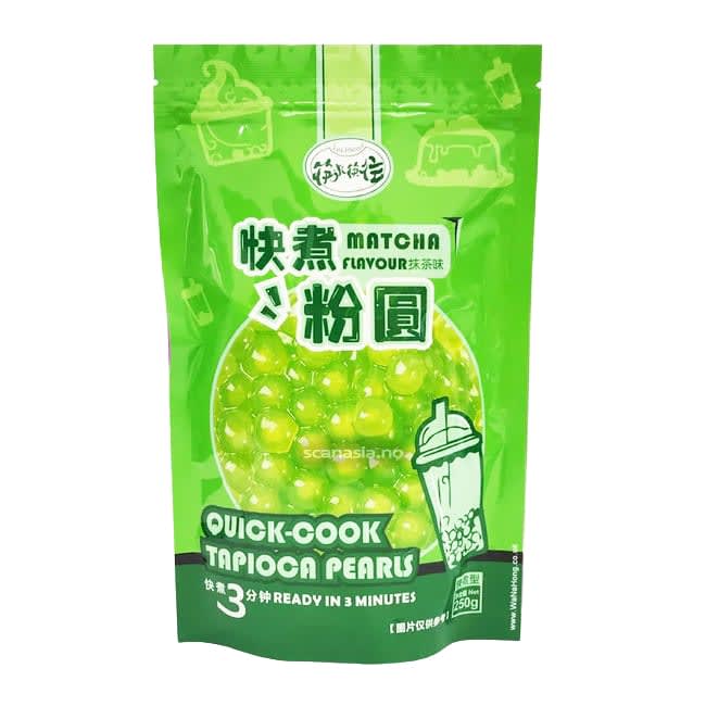 KLKW Quick-cook Tapioca pearls - Matcha Flavour 36x250g