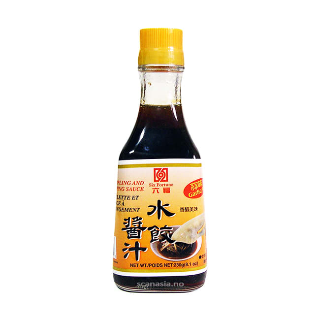 SIX FORTUNE Dumpling Sauce Garlic 12x180ml