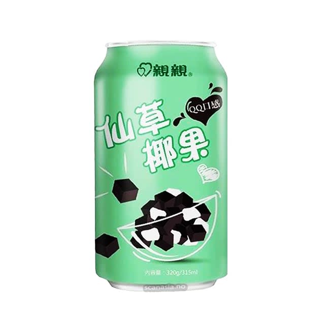 CHIN CHIN Canned Grass Jelly Drink with Nata De Coco (24x320g)