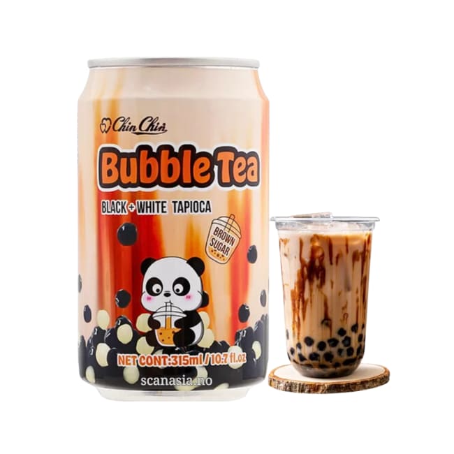CHIN CHIN Canned Bubble Tea - Brown Sugar 24x315ml
