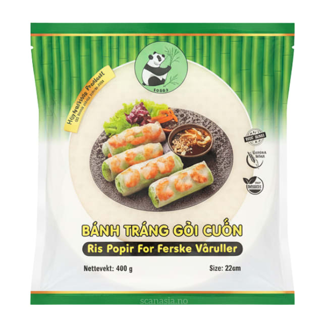 PANDA Fresh Roll Rice Paper 22cm 40x400g