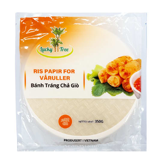 LUCKY TREE Rice Paper for spring roll 22cm 40x350g