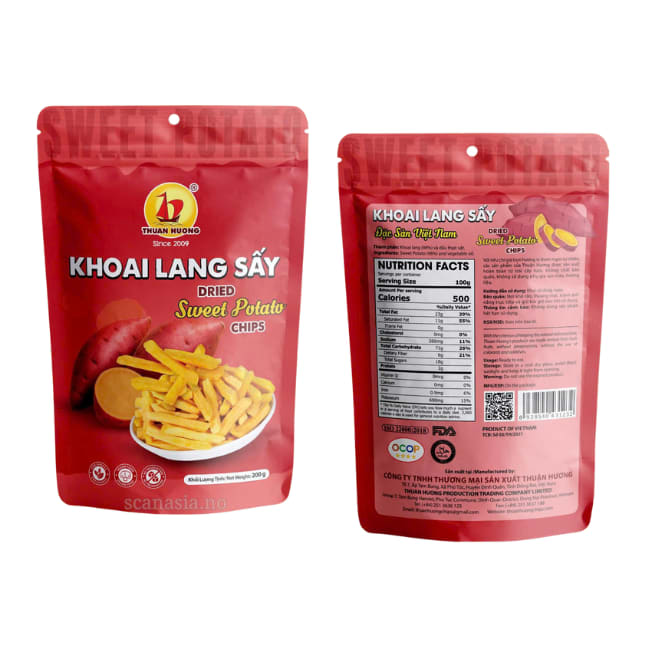 THUAN HUONG Sweet Potato Chips 24x200g