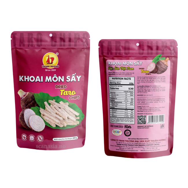 THUAN HUONG Taro Chips 24x200g