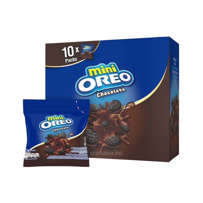 OREO Mini Chocolate Sandwich Cookies Chocolate Flavored 6x(10x20.4g)
