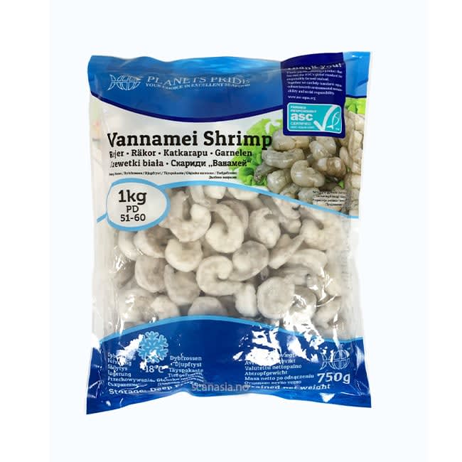 PLANETS PRIDE Vannamei PD 51/60 IQF 10x1kg FROZEN