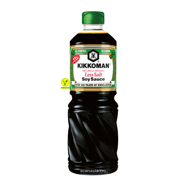 KIKKOMAN Less Salt Soy Sauce (pet) 6x975ml