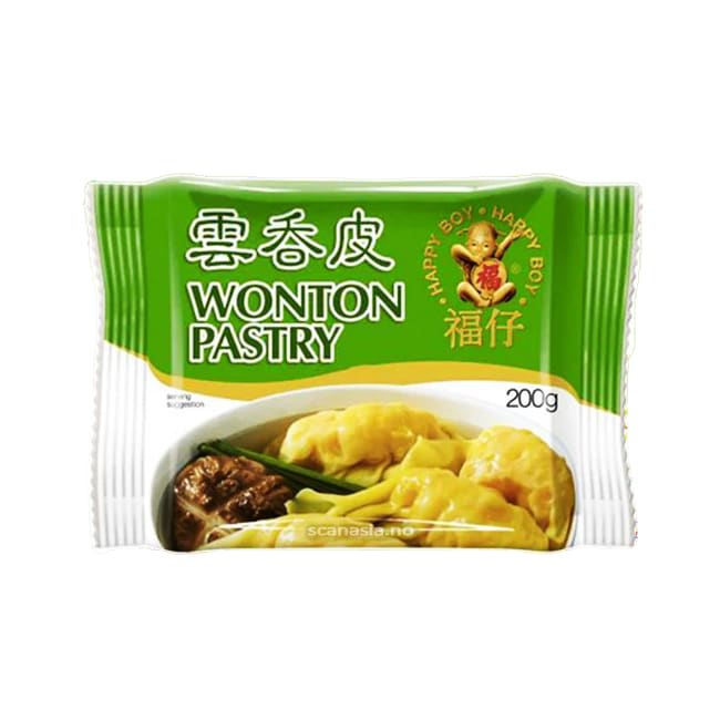HAPPY BOY Wonton Pastry 60x200g FROZEN