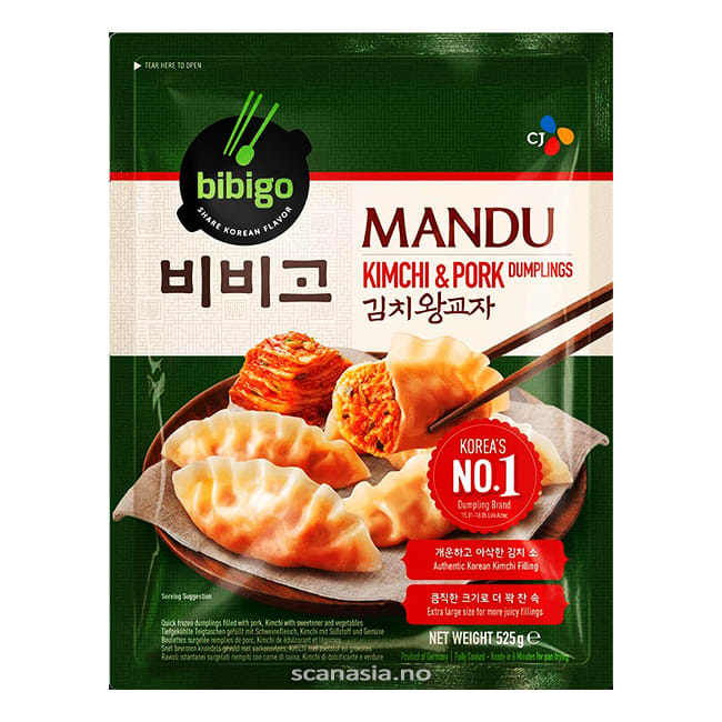 BIBIGO Original Dumpling Kimchi & Pork 15x525g FROZEN