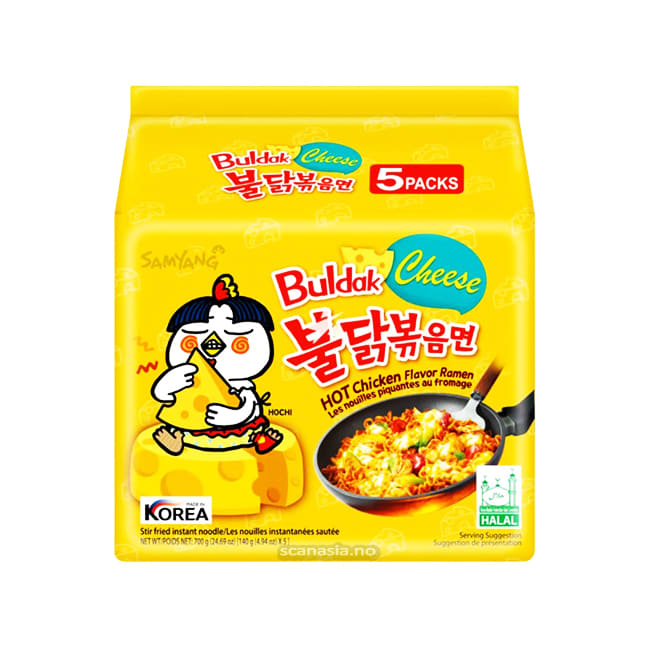 SAMYANG Hot Chicken Ramen Cheese Flavor 8x(5x140g)
