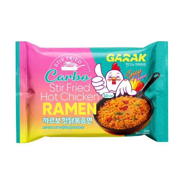 GARAK Carbo Hot Chicken Flavor Stir-fry Ramen 8x(4x138g)