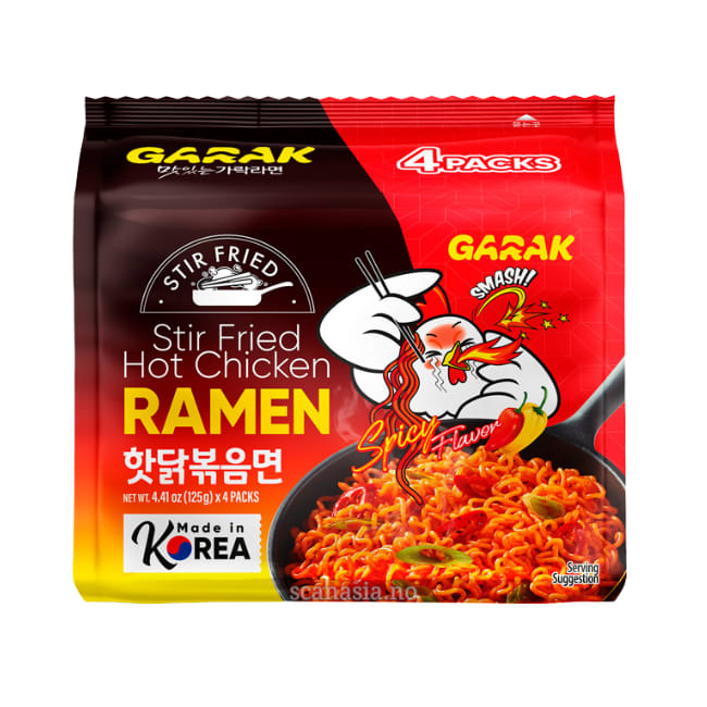 GARAK Stir Fried Hot Chicken Flavor Ramen 8x(4x125g)