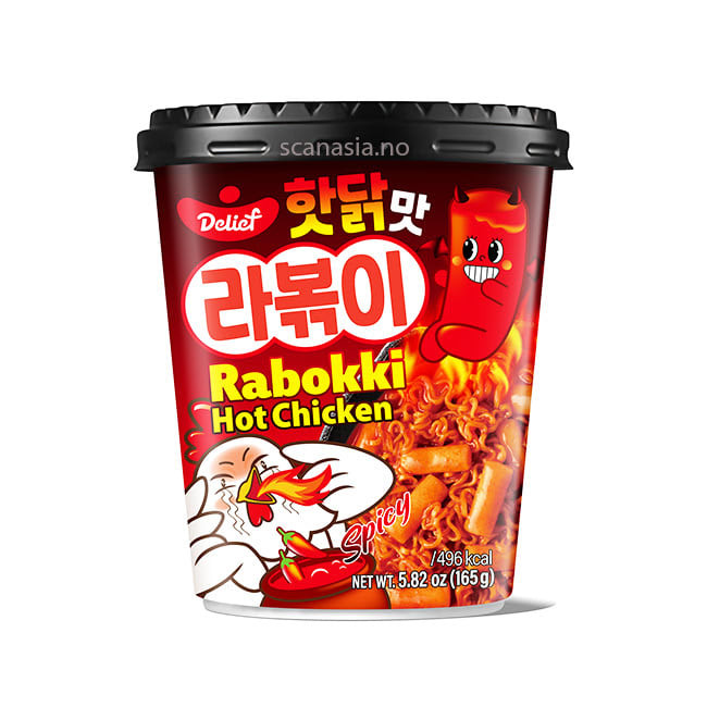 DELIEF Hot Chicken Flavor Rabokki 24x165g