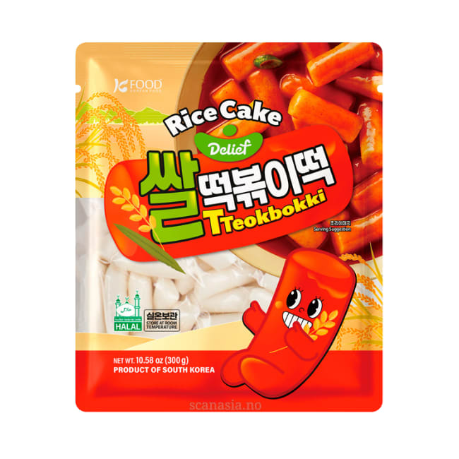DELIEF Tteokbokki Rice Cake HALAL 10x300g