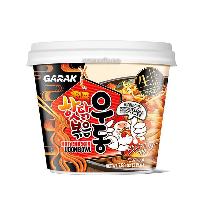 GARAK Hot Chicken Flavor Udon Bowl 12x215g