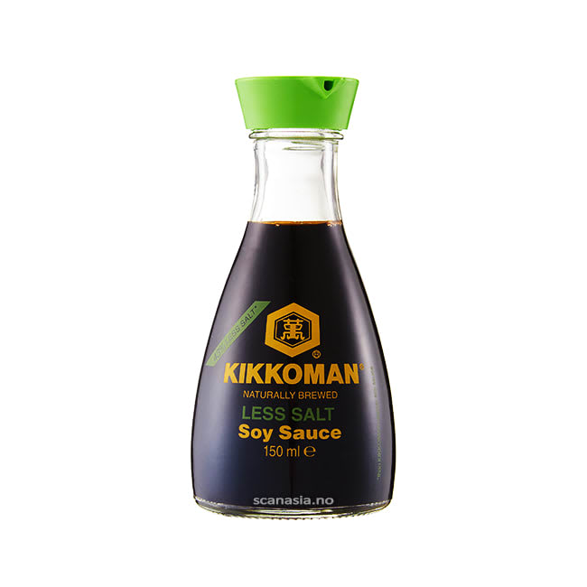 KIKKOMAN Less Salt Soy Sauce 6x150ml