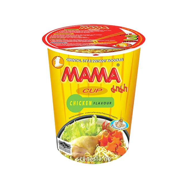 MAMA Instant Noodles Cup Chicken Flavour 12x70g