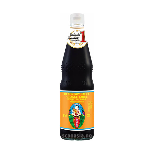 HEALTHY BOY Black soy sauce F.5 (Orange Label) 12x940g (Nuoc
