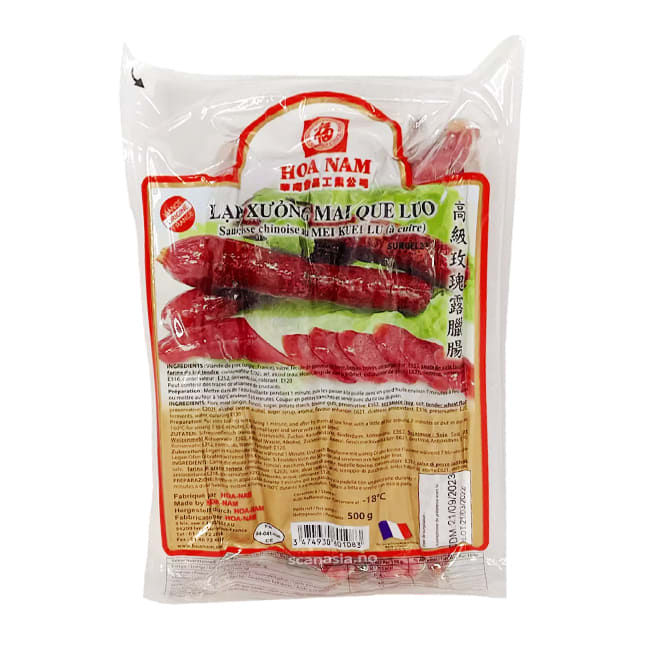 HOA NAM Chinese Sausages - Mei Que Lo 18x500g FROZEN