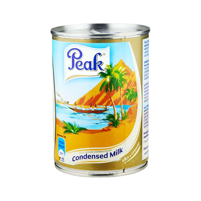 PEAK Fullcream Unsweetened Milk 24x410g