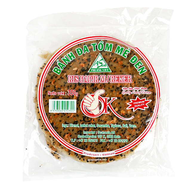 OK Black Sesame Rice Paper w/sh. 40x350g