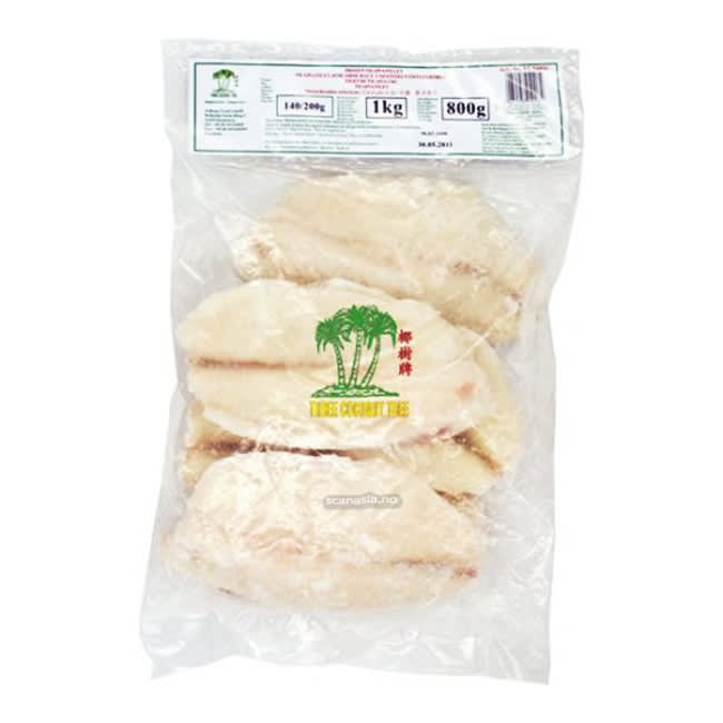 TCT Tilapia Filet 120/170 (20% Glaze) 10x1kg