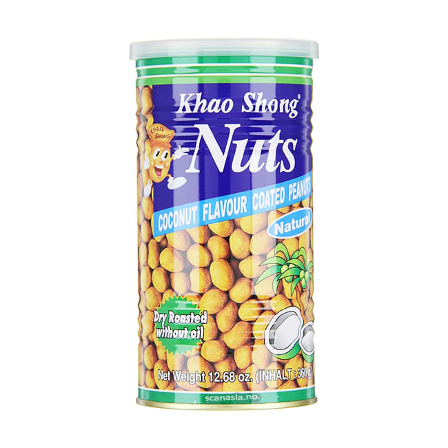 KHAO SHONG Coconut Flavor Peanuts 24x360g