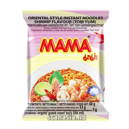 MAMA Instant Noodles Shrimp Flavour 6x(30x60g)