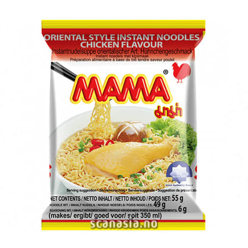 MAMA Instant Noodles Chicken Flavour 6x(30x55g)