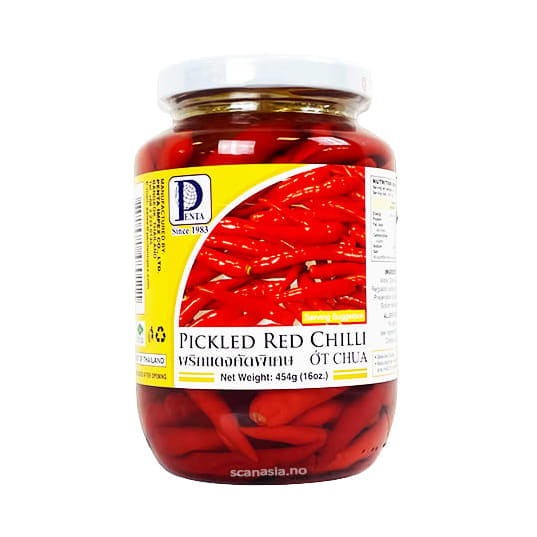 PENTA Pickled Red Chilli 24x454g
