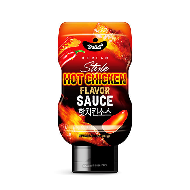 DELIEF Korean Style Buldak Sauce Hot Chicken Flavor Sauce Tube Type 16x380g