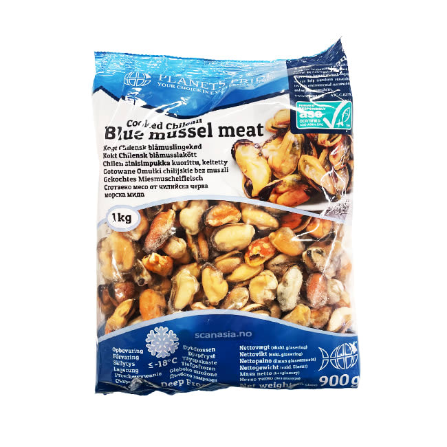 PLANETS PRIDE Blue Mussel Meat 200/300 IQF 10x1kg FROZEN