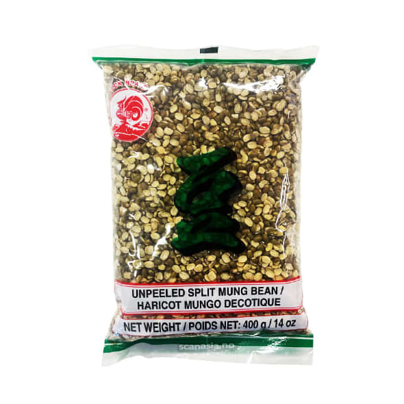 COCK Unpeeled Split Mung Bean 50x400g