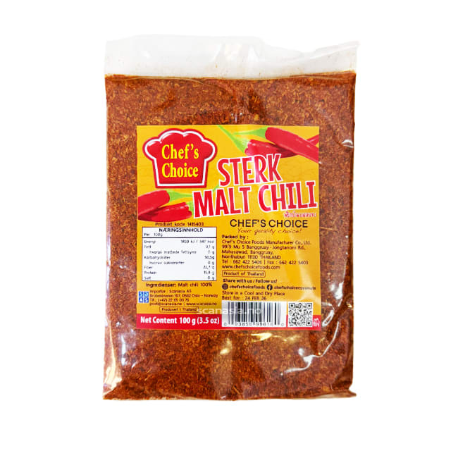 CHEF'S CHOICE Hot Grounded Chilli 100x100g TH