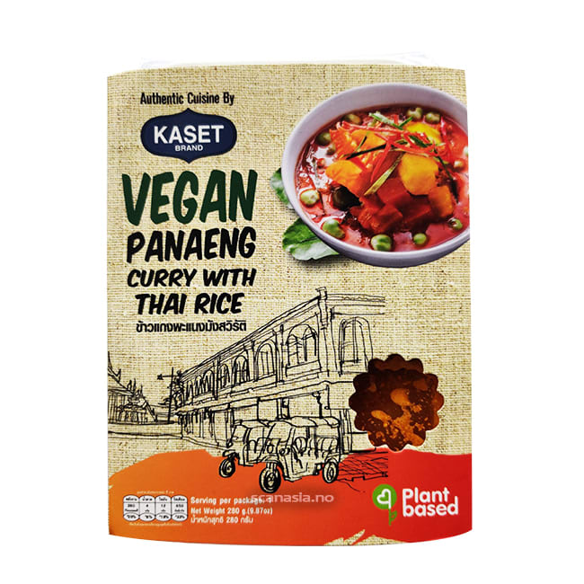 KASET Steam Hom Mali Rice With Panang Curry (Vegan) 16x280g