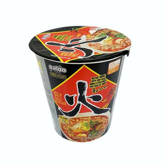 PALDO Hwa Hot & Spicy flv (cup) 6x65g (Mi Korea)