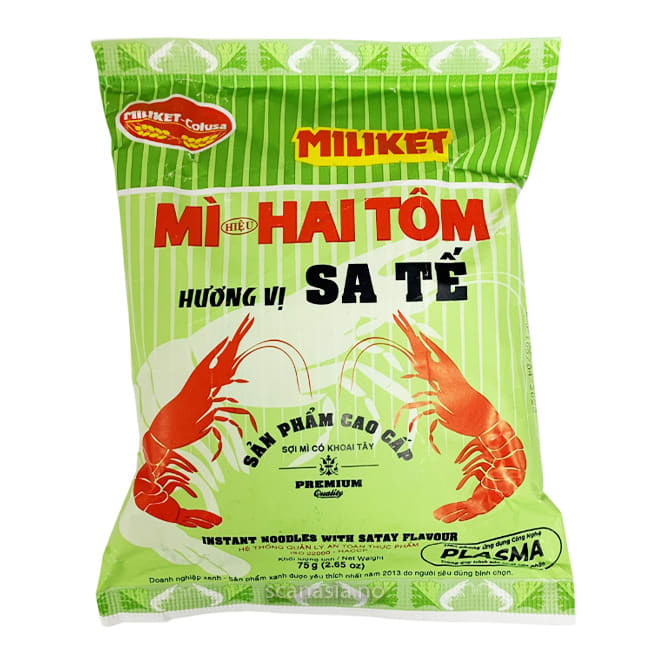MILIKET Inst. Noodles with satay flavour 30x75g