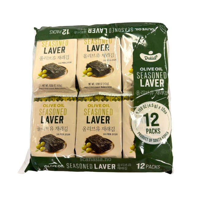 DELIEF Olive Oil Seasoned Laver HALAL 6x(12x4,5g)