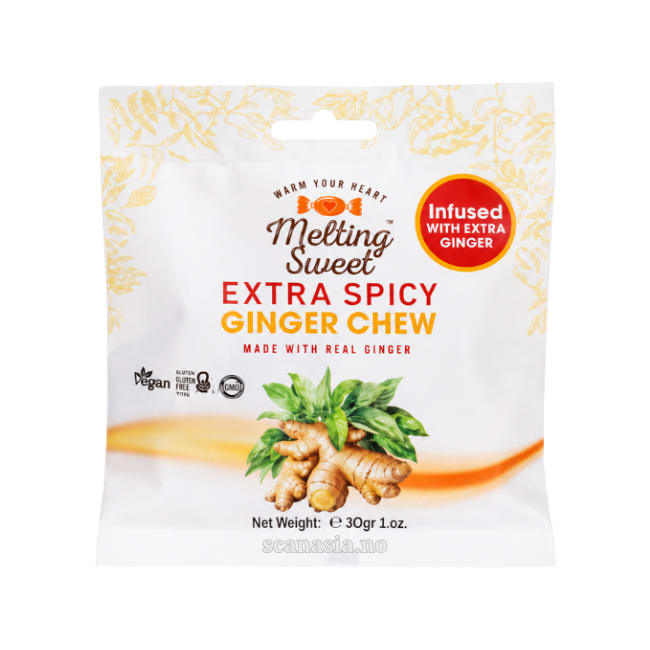 MELTING SWEET Ginger Chew - Extra Spicy 40x52g