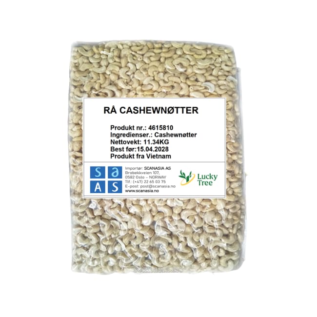 LUCKY TREE Raw cashew nuts (W320) 2x11,34kg