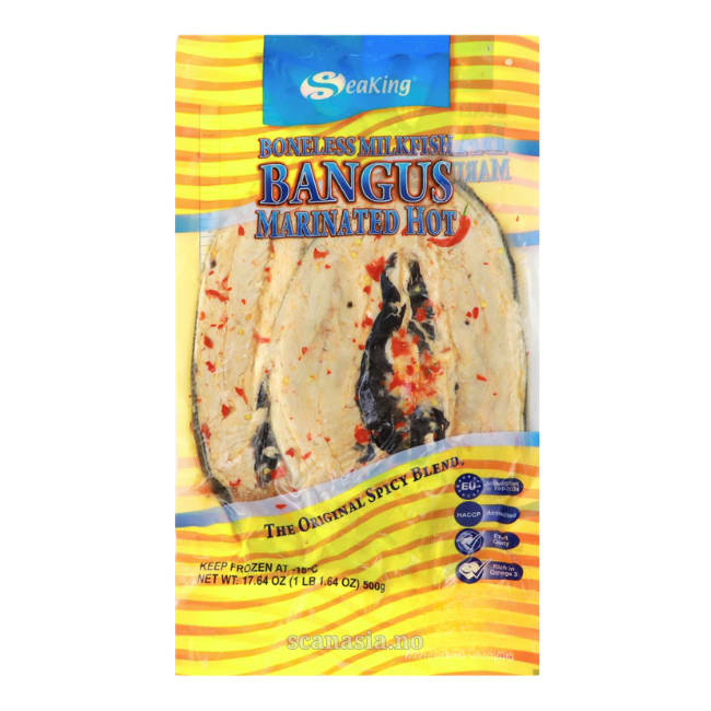 Seaking Boneless Milkfish Bangus Marinated Hot 25x500g FROZEN