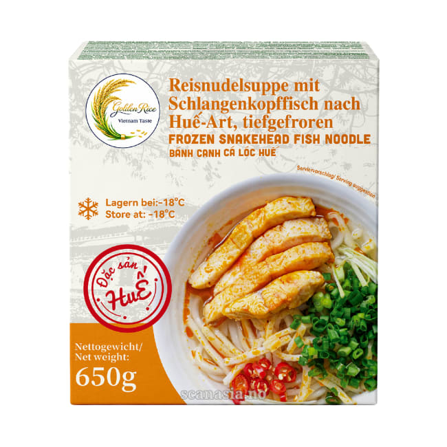 GR Rice Noodle Soup with Snakehead Fish Hue Style with Sweeteners 12x650g FROZEN