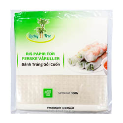 LUCKY TREE Rice Paper for fresh spring roll 22 cm (square) 40x350g