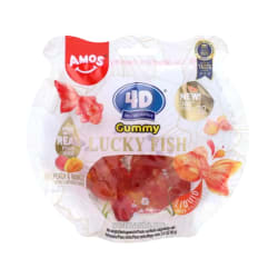 AMOS 4D Gummy Lucky Fish - Peach & Mango 2x12x60g