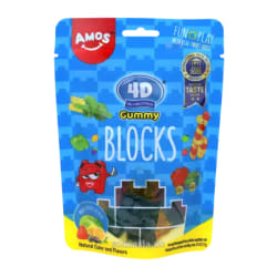 AMOS 4D Gummy Blocks - Mixed Fruits Flavor 2x12x72g