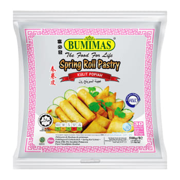 BUMIMAS Spring Roll Wrapper 10'' 250mm 20x550g FROZEN '30'