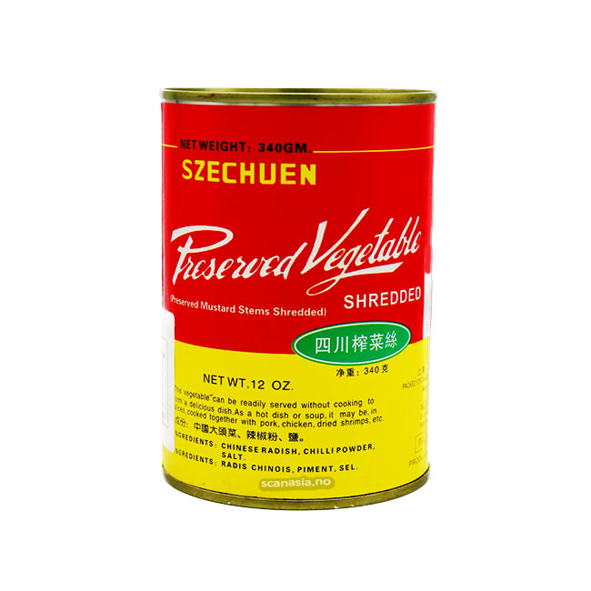 WHITE RABBIT Szechuen Preserved Vegetables 48x340g Velkommen