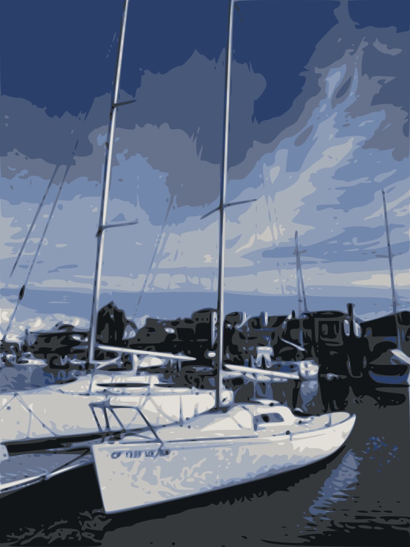 Photo of Prowler a B-25 Sailboat in the water