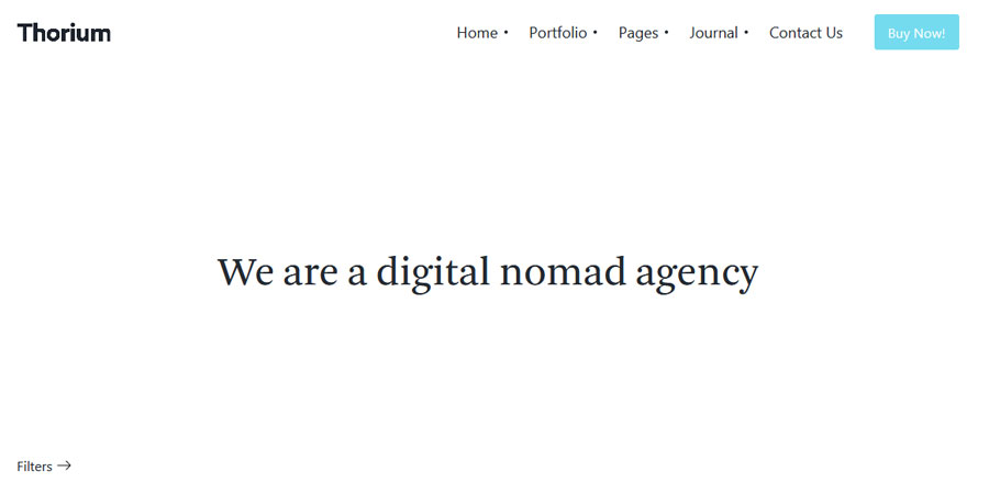 Thorium Portfolio for Freelancers & Agencies