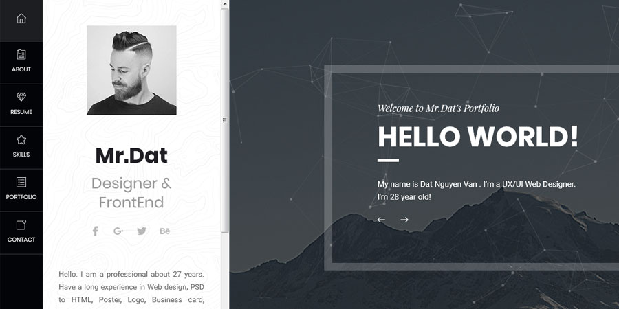Perstar Personal Vcard Html Template